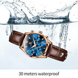 OLEVS Watches for Woman 5532 Rose Blue