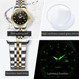 OLEVS Watches for Woman 5526 Golden Black