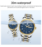 OLEVS Watches for Woman 5567 GL Golden Blue