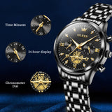 OLEVS 2897 Watches for Womens Business Luxury Casual Analog Quartz Diamond Stainless Steel Chronograph Waterproof Luminous ladies Watches Reloj Para Mujer Gold/White/Black/Blue