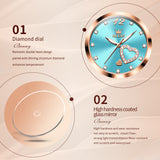 OLEVS 5189 Watch for Women Mesh Strap Fashion Rose Gold Dress Watches