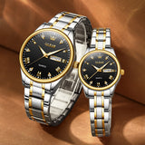 OLEVS Watches for Woman 5563 GL Golden Black