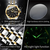 OLEVS Watches for Man 5513 Golden Black