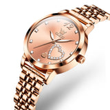 OLEVS 5189 Watch for Women Mesh Strap Fashion Rose Gold Dress Watches