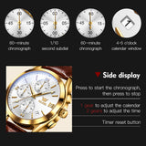 OLEVS Watches for Man 2872 Golden White