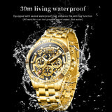 OLEVS Watches for Man 9913 Golden Black