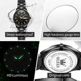 OLEVS Watches for Woman 5563 All Black