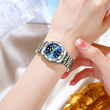 OPK Watches for Woman 8170 GL Golden Blue