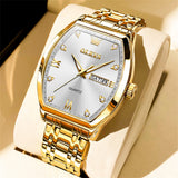 OLEVS Watches for Man 5528 Golden White