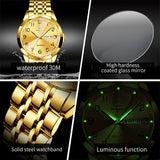 OLEVS Watches for Men 9970-gold