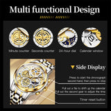 OLEVS Watches for Man 9947 Golden White