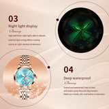 OLEVS 5189 Watch for Women Mesh Strap Fashion Rose Gold Dress Watches