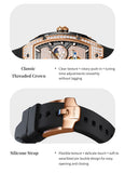 OLEVS 6016 Womens Automatic Watch Self Winding Original Diamond Luxury Date Ladies Dress Classic Luminous Waterproof Wrist Watches