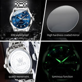 OLEVS Watches for Man 5513 Blue