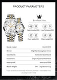 OLEVS Watches for Woman 9970 GL Golden White