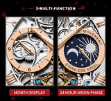 Brown Strap - White Dial Rose Trim