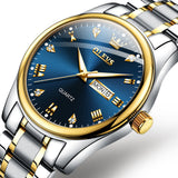OLEVS Watches for Man 5563 Golden Blue