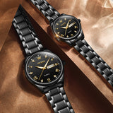 OLEVS 5563Couple Watch Valentines Couple Matching Watches His and Her Couple Set Wrist Watch Men and Women Lovers Wedding Waterproof Romantic Gifts Set of 2