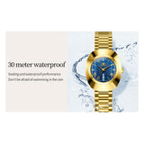 OLEVS Watches for Woman 7008 Golden Blue