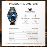 OLEVS Watches for Man 6898 Black Blue