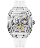 OLEVS 6016 Womens Automatic Mechanical Watches Diamond Elegant Luxury Waterproof Wrist Watch for Ladies