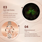 OLEVS 5189 Watch for Women Mesh Strap Fashion Rose Gold Dress Watches