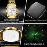OLEVS Watches for Man 5528 Golden White