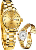 OLEVS Watches for Woman 5563 Golden