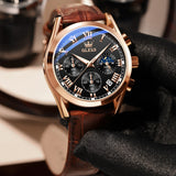 OLEVS Watches for Man 2871 Rose Black