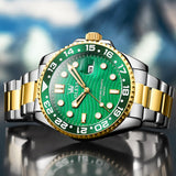OLEVS Watches for Man 3610 Golden Green