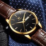 OLEVS Watches for Man 6898 Golden Black