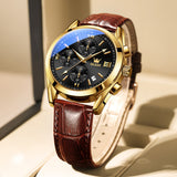 OLEVS Watches for Man 2872 Golden Black