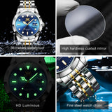 OPK Watches for Woman 8170 GL Golden Blue