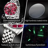 OLEVS Watches for Man 9809 Red