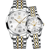 OLEVS Watches for Woman 9970 GL Golden White