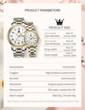 OLEVS Watches for Woman 5567 GL Golden White