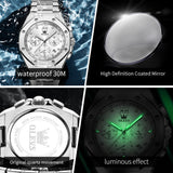 OLEVS Watches for Man 3626 White