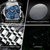 OLEVS Watches for Man 2892 Blue