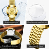 OLEVS Watches for Woman 7008 Golden