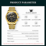 OLEVS Watches for Man 2932 Golden Black