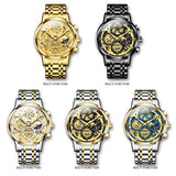 Two Tone Strap - Blue Dial Gold Trim