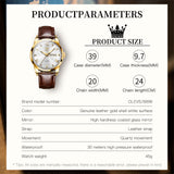 OLEVS Watches for Man 6896 Golden White