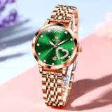 OLEVS 5189 Watch for Women Mesh Strap Fashion Rose Gold Dress Watches