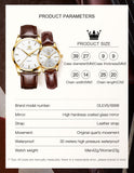 OLEVS Watches for Woman 6898 GL Golden Black