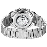 OLEVS 9805 Automatic Mens Watches Self Winding Mechanical Business Diamond Luxury Dress Stainless Steel Waterproof Luminous Wrist Watch