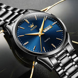 OLEVS Watches for Man 6898 Black Blue