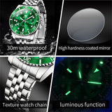 OLEVS Watches for Man 9809 Green