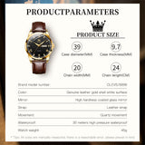 OLEVS Watches for Man 6896 Golden Black