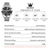 OLEVS Watches for Man 3673 Black