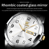 OLEVS Watches for Man 9970 Golden White